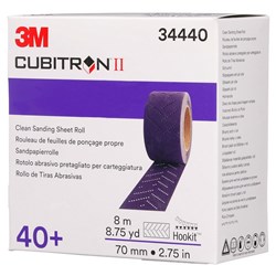 3M 34440 CUBITRON II CLEAN SANDING ROLL 40+ 70MMX8M