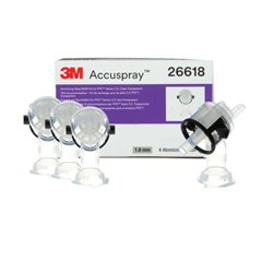 3M 26618 ACCUSPRAY ATOMIZING HEAD REFILL PACK BLACK 1.8MM BOX/4