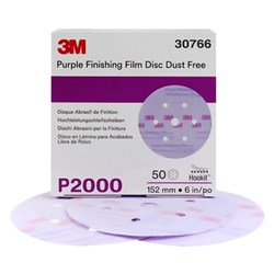 3M 30766 260L HOOKIT FINISHING FILM DISC P2000 150MM BOX/50