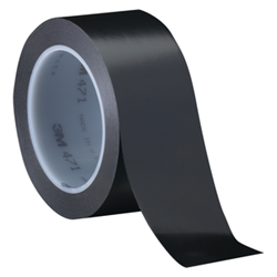 3M 471 VINYL TAPE BLACK 19MM X 33M 48/CTN