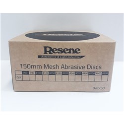 SALE RESENE 150MM MESH ABRASIVE DISCS P80 BOX/50