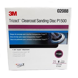 3M 2088 TRIZACT HOOK-IT DISC P1500 150MM BOX/25